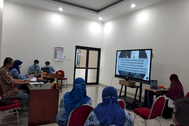 FGD Lanjutan Penyusunan Naskah Akademik & Draft Perda Perumda Air Minum  Kabupaten Klaten