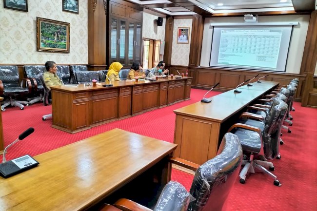 Zoom Meeting bersama Kemendagri RI dengan Agenda Rakor Pengendalian Inflasi Daerah Tahun 2023 