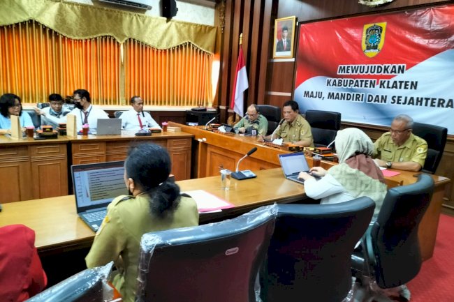 Rapat Pleno (Tim Percepatan Akses Keuangan Daerah) TPAKD Kabupaten Klaten Tahun 2023