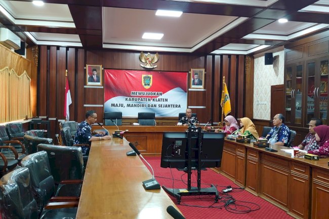 Rapat membahas Rencana Penyusunan Raperbup tentang Beras Rojolele Srinuk Kabupaten Klaten 