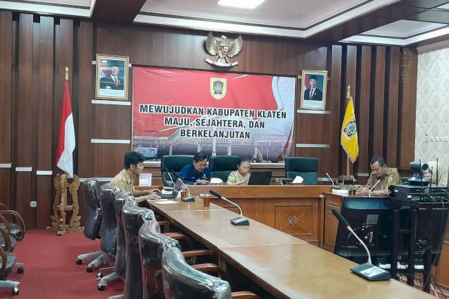 Zoom Meeting Rapat Koordinasi Pengendalian Inflasi Daerah Tahun 2025