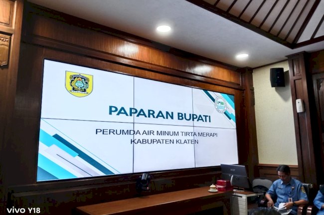 Audiensi Perumda Air Minum Tirta Merapi dengan Bupati Klaten