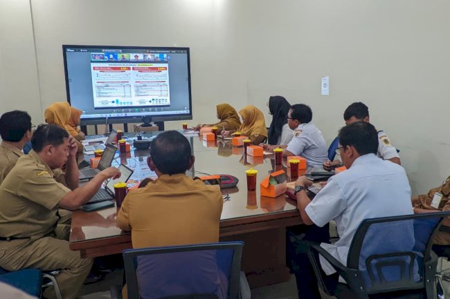 Pemkab Klaten Ikuti Zoom Meeting  Rakor Pengendalian Inflasi Daerah & Program 3 Juta Rumah 