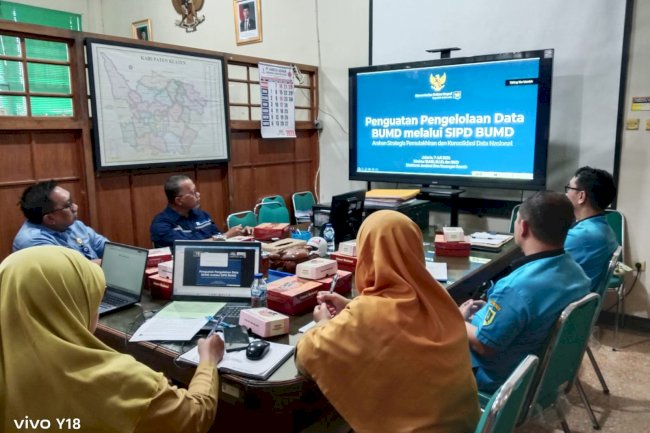 Mengoptimalkan Pengelolaan Data, Bagian Perekonomian Setda Klaten Ikuti Sosialisasi Pemutakhiran SIPD BUMD