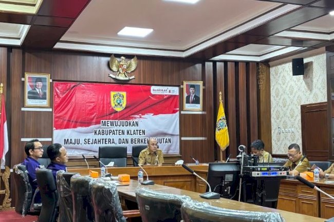 Rapat Koordinasi Pelaksanaan Program Subsidi Bunga bagi Pedagang terdampak Kebakaran Pasar Sidoarjo Bayat Kabupaten Klaten
