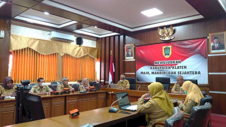 Rapat Asistensi Penyusunan RKP DBHCHT Kab. Klaten Tahun Anggaran 2023 Pasca Desk dengan Pusat 