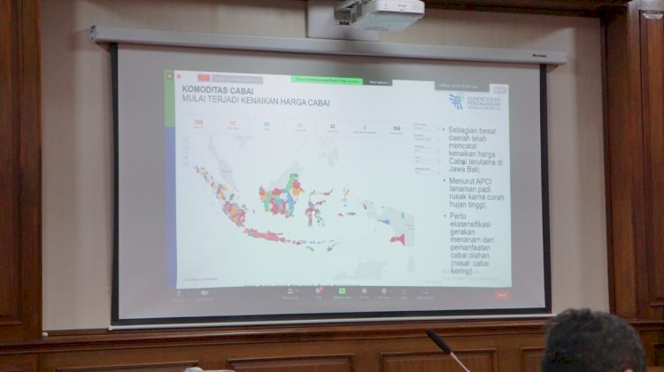 Mengikuti Zoom Meeting Rapat Koordinasi Pengendalian Inflasi Daerah Tahun 2022 