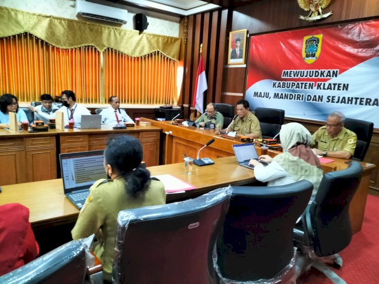 Rapat Pleno (Tim Percepatan Akses Keuangan Daerah) TPAKD Kabupaten Klaten Tahun 2023