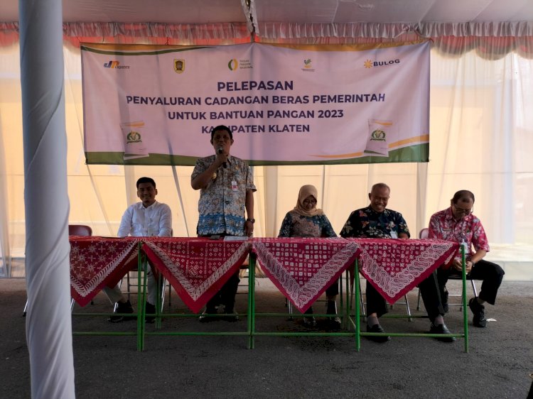 Pelepasan Penyaluran Cadangan Beras Pemerintah untuk Bantuan Pangan 2023  Kabupaten Klaten 