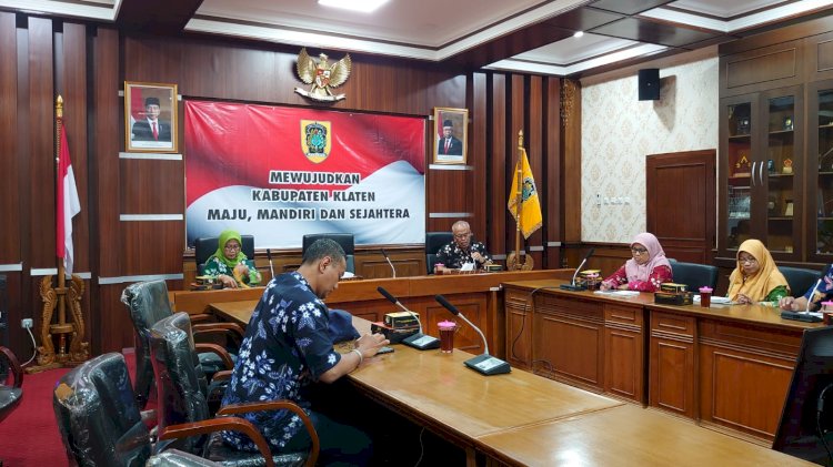 Rapat membahas Rencana Penyusunan Raperbup tentang Beras Rojolele Srinuk Kabupaten Klaten 