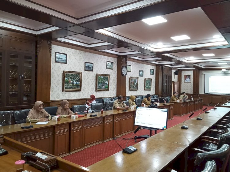 Zoom Meeting Rapat Koordinasi Pengendalian Inflasi Daerah Tahun 2023 