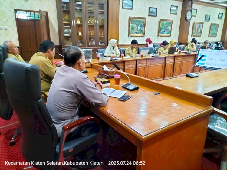 Zoom Meeting Rapat Koordinasi Pengendalian Inflasi Daerah Tahun 2023