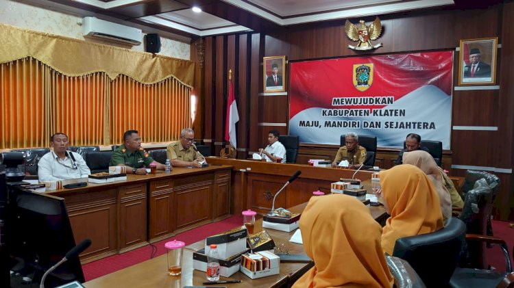 Rapat Koordinasi Pengendalian Inflasi Pangan di Kabupaten Klaten 