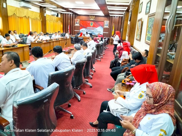 Rapat Koordinasi Optimalisasi Penyaluran Pupuk Bersubsidi di Kabupaten Klaten