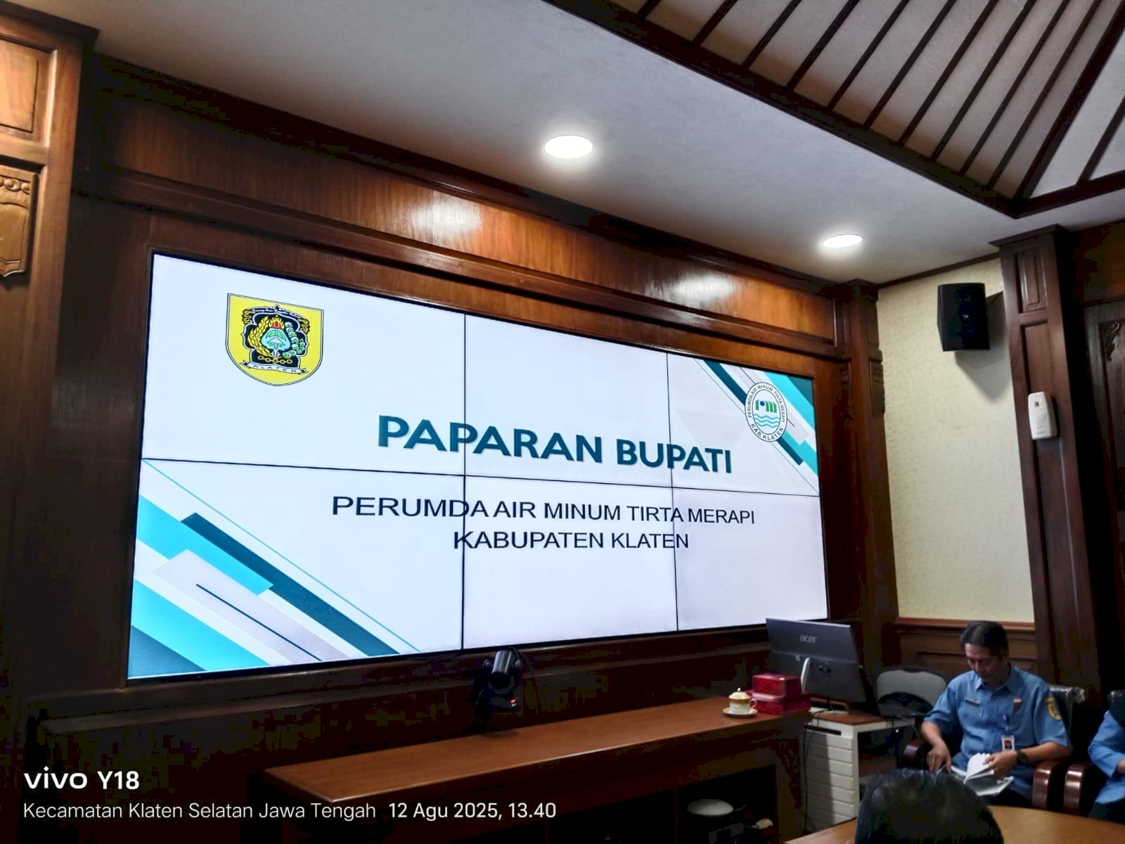 Audiensi Perumda Air Minum Tirta Merapi dengan Bupati Klaten