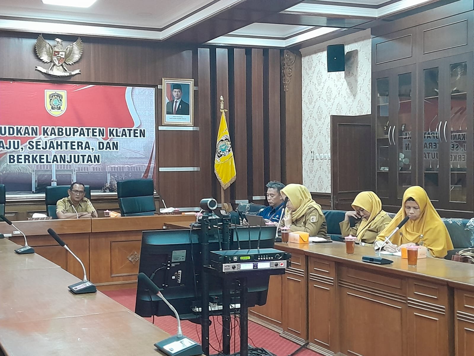 Zoom Meeting Rakor Pengendalian Inflasi Daerah Tahun 2026
