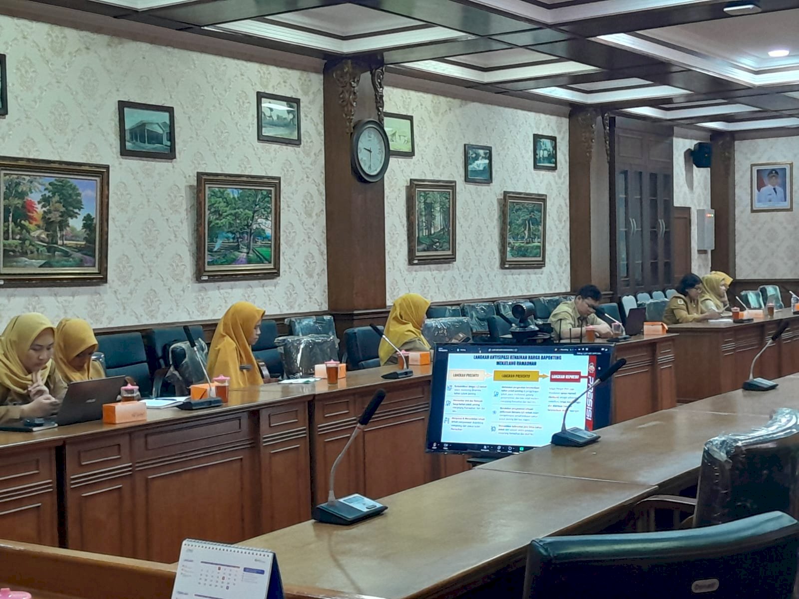 Zoom Meeting Rakor Pengendalian Inflasi Daerah Tahun 2026