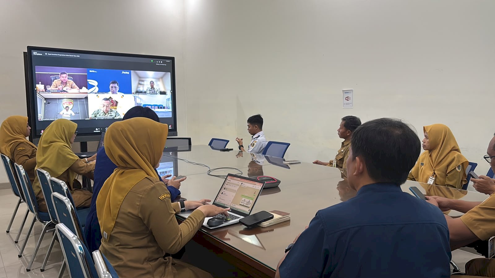Rakor Pengendalian Inflasi Daerah Secara Virtual