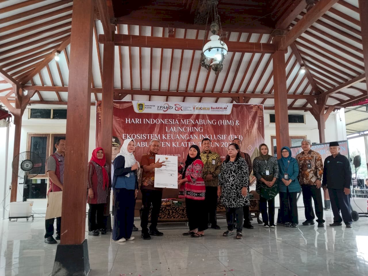 Klaten Sukses Gelar Puncak Hari Indonesia Menabung & Launching Ekosistem Keuangan Inklusif 2026 di Desa Sidowarno