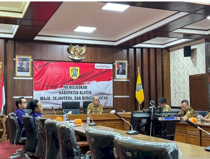 Rapat Koordinasi Pelaksanaan Program Subsidi Bunga bagi Pedagang terdampak Kebakaran Pasar Sidoarjo Bayat Kabupaten Klaten