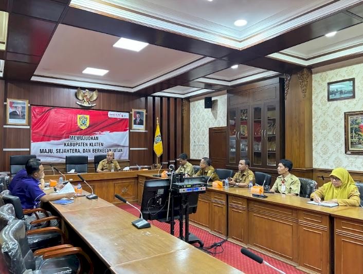 Rapat Koordinasi Pelaksanaan Program Subsidi Bunga bagi Pedagang terdampak Kebakaran Pasar Sidoarjo Bayat Kabupaten Klaten